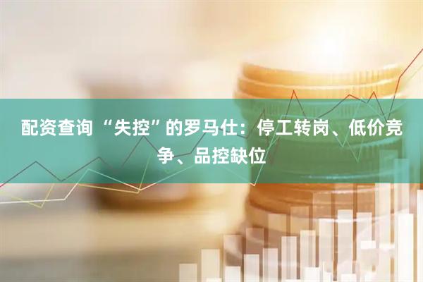 配资查询 “失控”的罗马仕：停工转岗、低价竞争、品控缺位