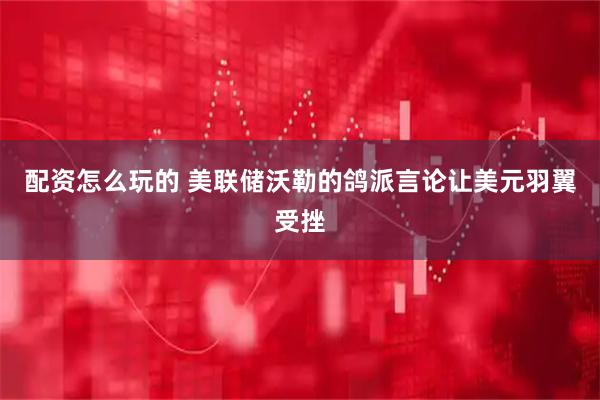 配资怎么玩的 美联储沃勒的鸽派言论让美元羽翼受挫