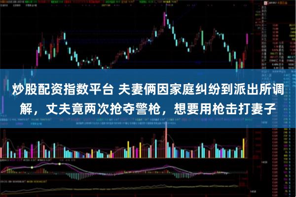 炒股配资指数平台 夫妻俩因家庭纠纷到派出所调解，丈夫竟两次抢夺警枪，想要用枪击打妻子